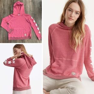 SUNDRY Stars & Patches Pink Hoodie